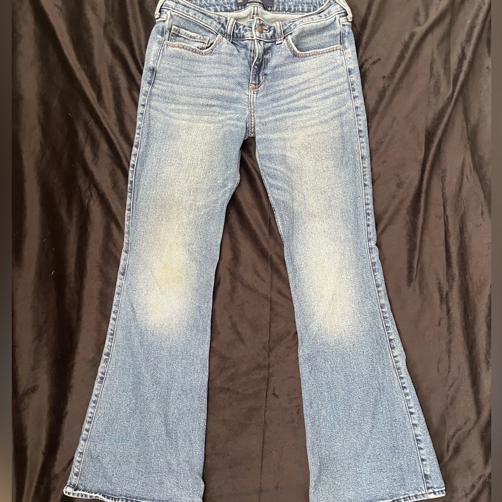 Women's Flared Blue Hollister Jeans